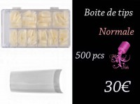 Boite de tips - Capsules : Naturel (500pcs)